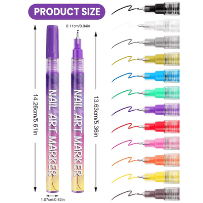 3D Nail Art Pen™ (12 Color) - Faisly