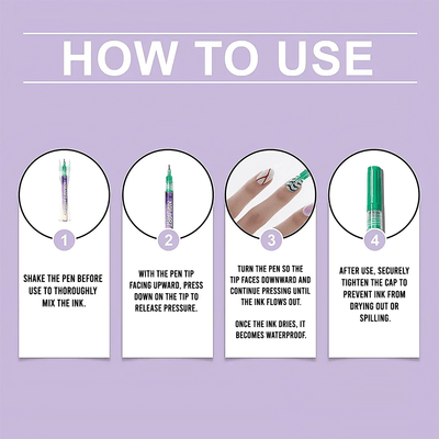 3D Nail Art Pen™ (12 Color) - Faisly