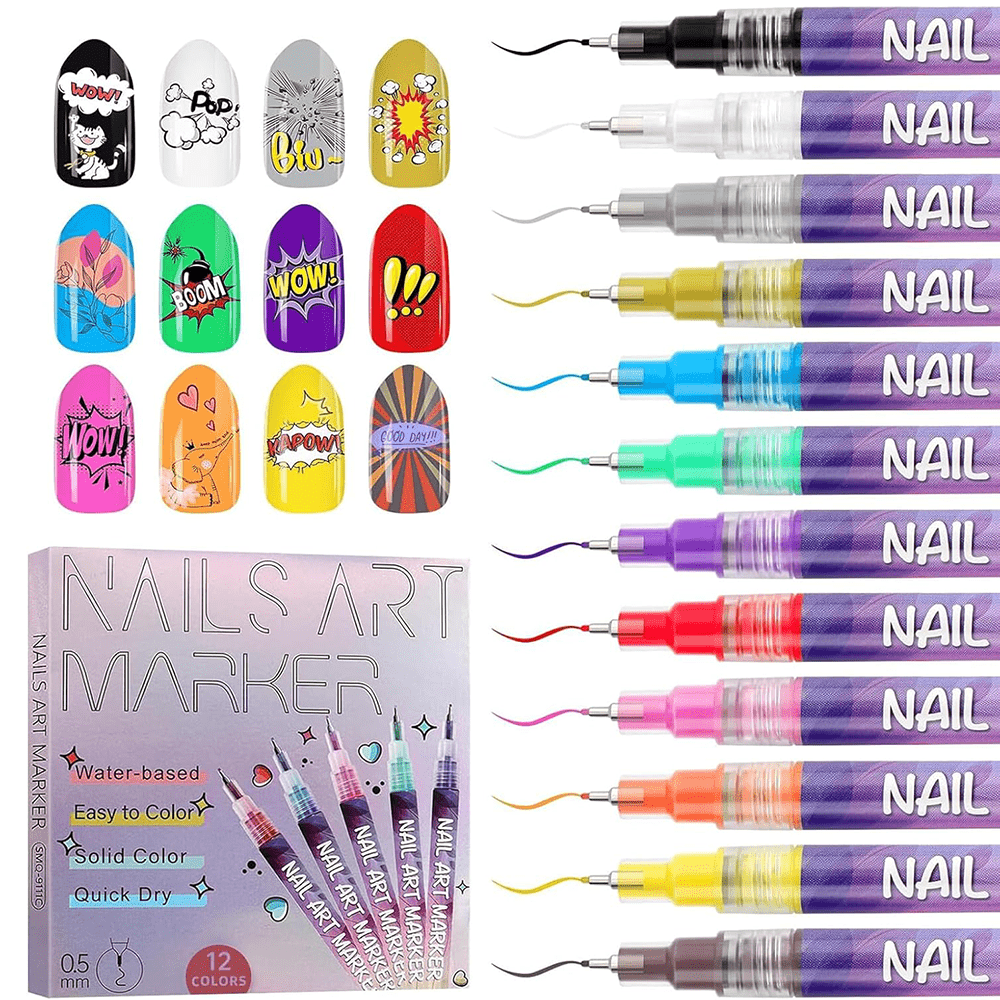 3D Nail Art Pen™ (12 Color) - Faisly