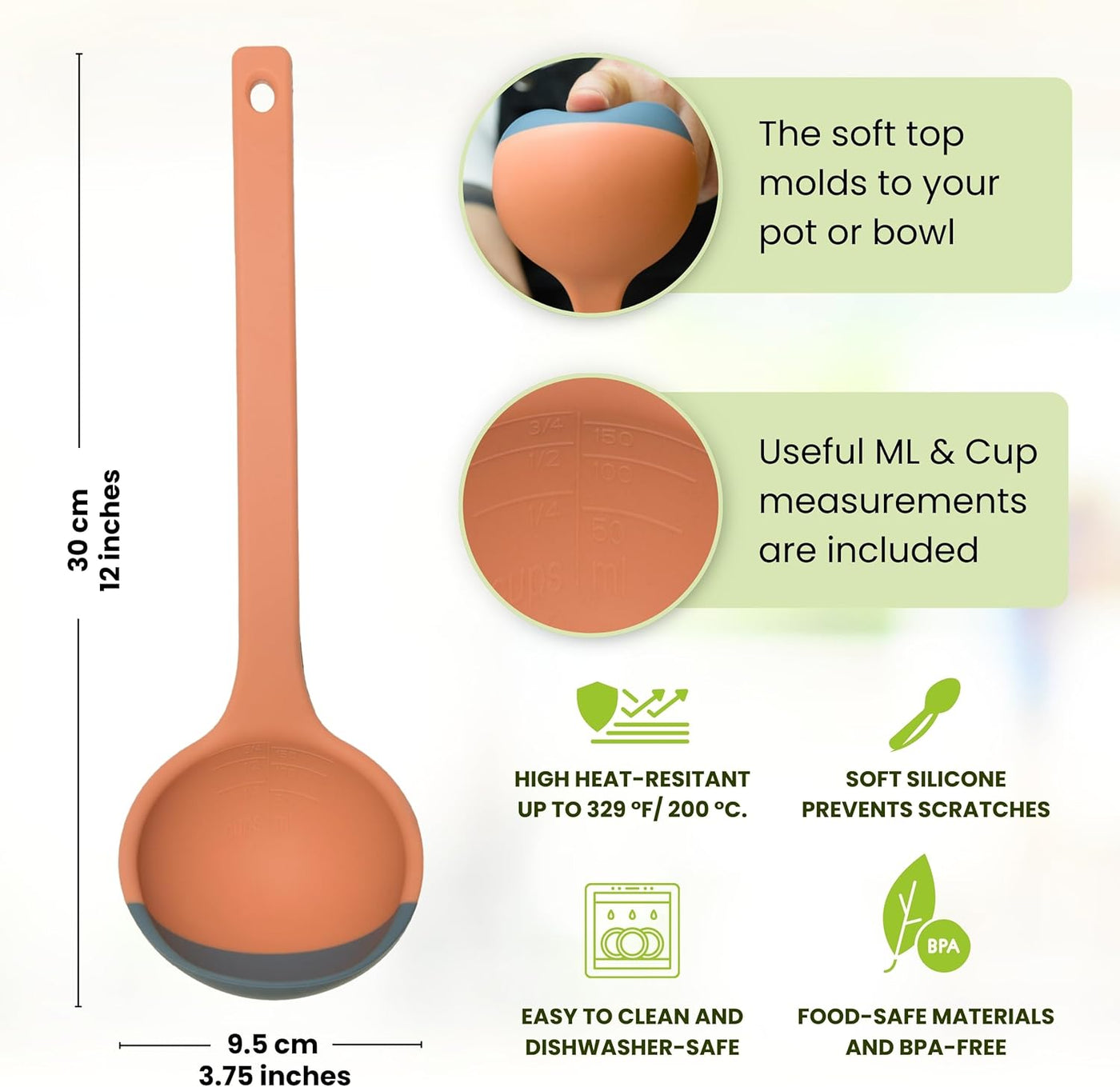 Scoups™ (3 - in - 1 Silicone Utensil) - Faisly